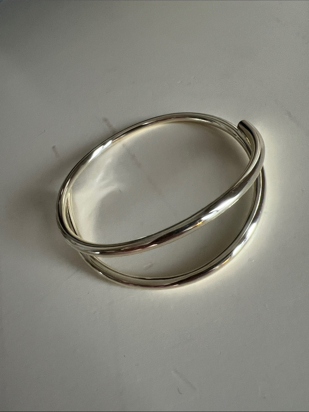 Kendra Scott Silver Double-Band Crossover Bracelet